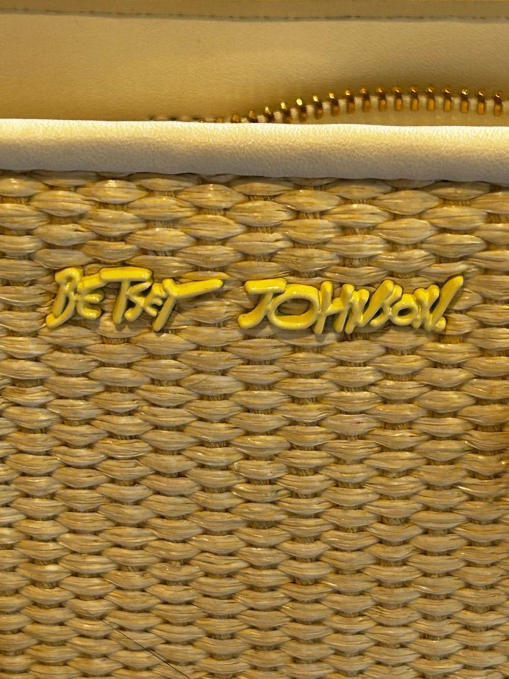 Betsey Johnson Cream and White Satchel/crossbody with Whimsical Details - Picture 9 of 15
